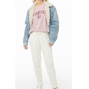 Cable Knit Ankle Pants